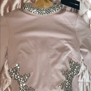 Fashion Nova Pink dress rhinestone